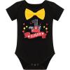 imageIDOPIP Baby Boys First Birthday Party Cake Smash Outfit Bowtie Romper Suspenders Pants Set with Mouse Ear Headband OutfitBlack 1st Birthday  One 2