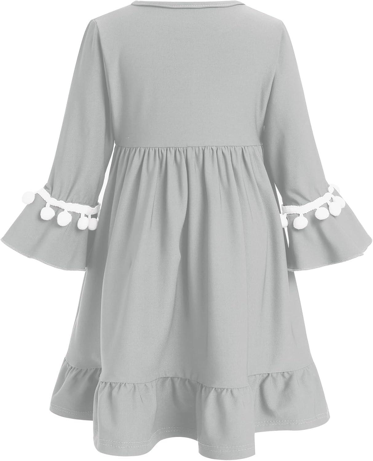 imageIDOPIP Baby Girls Muslim Abayas Dress with Hijab 2PCS Prayer Clothes for Toddler Kids Girl Ramadan Dresses Islamic Dubai RobeGray