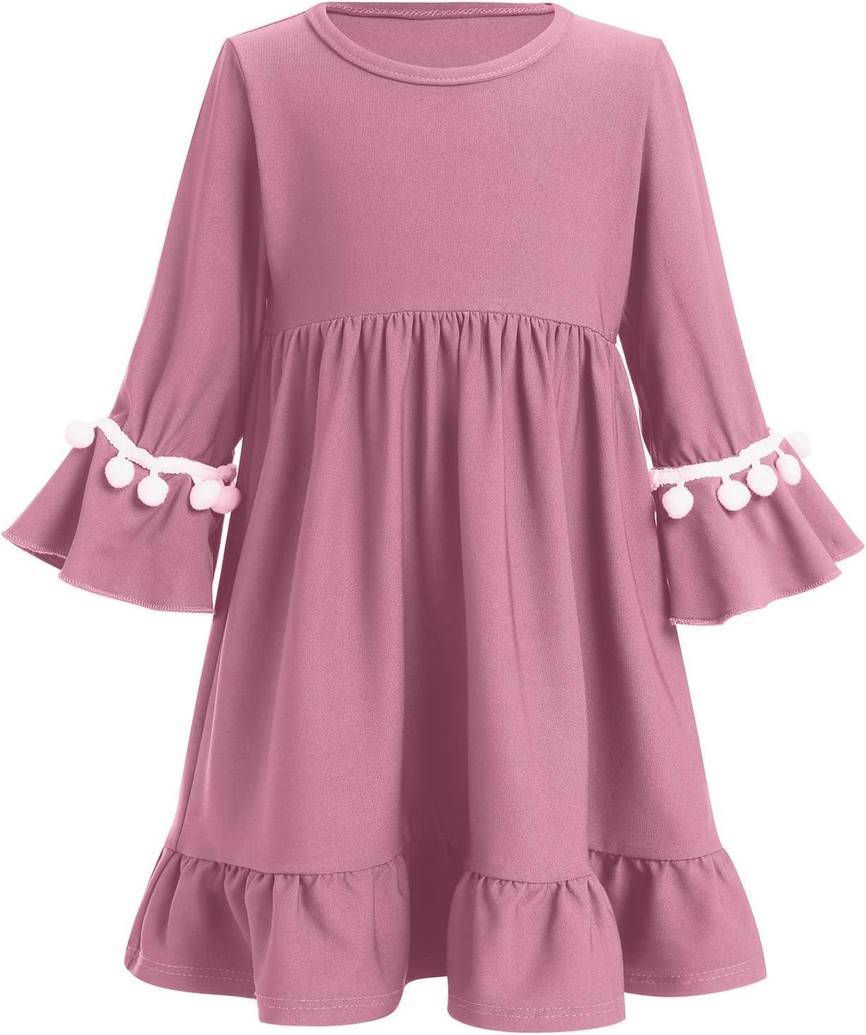 imageIDOPIP Baby Girls Muslim Abayas Dress with Hijab 2PCS Prayer Clothes for Toddler Kids Girl Ramadan Dresses Islamic Dubai RobePurple Pink