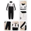 imageIDOPIP Baby Boys 1st 2nd Birthday Outfit Race Car Driver Romper Girls Racer Jumpsuit Kids Racing Suit Toddler Dress up OutfitBlack 1