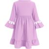 imageIDOPIP Baby Girls Muslim Abayas Dress with Hijab 2PCS Prayer Clothes for Toddler Kids Girl Ramadan Dresses Islamic Dubai RobePurple