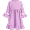 imageIDOPIP Baby Girls Muslim Abayas Dress with Hijab 2PCS Prayer Clothes for Toddler Kids Girl Ramadan Dresses Islamic Dubai RobePurple