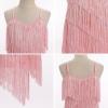 imageIDOPIP Kids Girls 1920s Flapper Dress Tassels Sequins Fringe Latin Dance Dress Gatsby Halloween Party Ballroom Dance CostumesPink