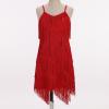 imageIDOPIP Kids Girls 1920s Flapper Dress Tassels Sequins Fringe Latin Dance Dress Gatsby Halloween Party Ballroom Dance CostumesRed
