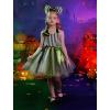imageIDOPIP Kids Girls Halloween Costume Black and White Striped Costume Suit Clown Tutu Dress Headband Outfits for Photo ShootBlack  White