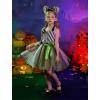 imageIDOPIP Kids Girls Halloween Costume Black and White Striped Costume Suit Clown Tutu Dress Headband Outfits for Photo ShootBlack  White