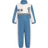imageIDOPIP Baby Boys 1st 2nd Birthday Outfit Race Car Driver Romper Girls Racer Jumpsuit Kids Racing Suit Toddler Dress up OutfitBlue 1