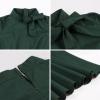 imageIDOPIP 1950s Women Vintage Swing Dress Elegant Tie Neck Cocktail Midi Dress ALine Formal Wedding Evening Party Retro DressGreen