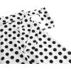 imageIDOPIP Women 50s Vintage Polka Dot Skirt High Waist ALine Floral Swing Skirt Summer Elegant Cocktail Flowy Boho Belted SkirtWhitepolka Dot