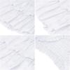 imageIDOPIP Women Boho Mini Skirt Summer High Waist Floral Layered Skirt Casual Ruffle Smocked Skirt Club Party Evening SkirtWhite