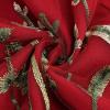 imageIDOPIP Women Floral Embroidered Mesh Skirt Elegant Elastic Waist Tulle Midi Skirt Cocktail Party Layered A Line Skirt DressRed