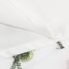 imageIDOPIP Women Floral Embroidered Mesh Skirt Elegant Elastic Waist Tulle Midi Skirt Cocktail Party Layered A Line Skirt DressWhite