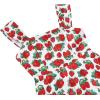 imageIDOPIP Women Vintage Elegant Swing Dress Mango Strawberry Cherry Rose Print Midi Dress 1950s Retro A Line Cocktail Prom Gown