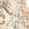 imageIDOPIP Womens Sparkly Sequin Dress Spaghetti Straps Bodycon Mini Dress Glitter Homecoming Cocktail Party Night Club DressesGold