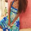 imageIDOPIP Womens Summer Casual Dress Beach Floral Maxi Dress Elegant Spaghetti Sleeveless Smocked Sundress Weeding Guest DressBluetiedye