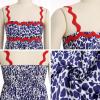 imageIDOPIP Womens Summer Casual Dress Beach Floral Maxi Dress Elegant Spaghetti Sleeveless Smocked Sundress Weeding Guest DressDark Blue