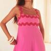 imageIDOPIP Womens Summer Casual Dress Beach Floral Maxi Dress Elegant Spaghetti Sleeveless Smocked Sundress Weeding Guest DressPink