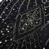 imageWomens 1920s Flapper Dress Vintage Great Gatsby Party Sequin Maxi Evening Cocktail Dresses with 20s Accessories SetBlack  Gold