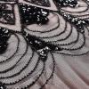 imageWomens 1920s Flapper Dress Vintage Great Gatsby Party Sequin Maxi Evening Cocktail Dresses with 20s Accessories SetBlack  Pink