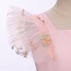 imageIDOPIP Embroidery Flower Girl Dress for Kids Baby Wedding Pageant Party Communion Dresses Backless Butterfly Birthday GownPink Floral