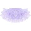 imageIDOPIP Girls Glitter Star Tutu Skirted Leotard Sequin Ruffle Sleeve Ballet Dance Dress Ballerina Dancewear Gymnastics CostumePurple