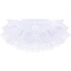 imageIDOPIP Girls Glitter Star Tutu Skirted Leotard Sequin Ruffle Sleeve Ballet Dance Dress Ballerina Dancewear Gymnastics CostumeWhite