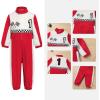 imageIDOPIP Baby Boys 1st 2nd Birthday Outfit Race Car Driver Romper Girls Racer Jumpsuit Kids Racing Suit Toddler Dress up OutfitRed 1