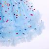 imageIDOPIP Toddler Baby Girls Sequin Heart Tutu Dress Pageant Wedding Flower Girl Dresses Princess Birthday Party Bowknot GownsBlue
