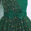 imageIDOPIP Toddler Baby Girls Sequin Heart Tutu Dress Pageant Wedding Flower Girl Dresses Princess Birthday Party Bowknot GownsDark Green
