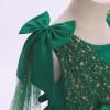 imageIDOPIP Toddler Baby Girls Sequin Heart Tutu Dress Pageant Wedding Flower Girl Dresses Princess Birthday Party Bowknot GownsDark Green
