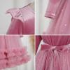 imageIDOPIP Toddler Baby Girls Velvet Tutu Dress Long Sleeve Princess Christmas Birthday Party Wedding Dresses Fall Winter ClothesDusty Pink  Sequin