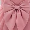 imageIDOPIP Toddler Flower Girl Dress Sequin Bowknot Pageant Wedding Princess Birthday Party Dresses Tulle Tutu Formal Ball Gown Dusty Pink