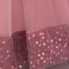 imageIDOPIP Toddler Flower Girl Dress Sequin Bowknot Pageant Wedding Princess Birthday Party Dresses Tulle Tutu Formal Ball Gown Dusty Pink