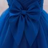 imageIDOPIP Toddler Flower Girl Dress Sequin Bowknot Pageant Wedding Princess Birthday Party Dresses Tulle Tutu Formal Ball Gown Royal Blue