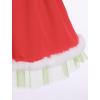 imageIDOPIP Toddler Girls Christmas Dress Puff Sleeve Tutu Dress Princess Baptism Ruffle Tulle Dress Cake Smash Photo Shoot OutfitGreen  Red
