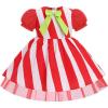 imageIDOPIP Toddler Girls Christmas Dress Puff Sleeve Tutu Dress Princess Baptism Ruffle Tulle Dress Cake Smash Photo Shoot OutfitRed  White Striped