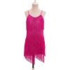 imageIDOPIP Kids Girls 1920s Flapper Dress Tassels Sequins Fringe Latin Dance Dress Gatsby Halloween Party Ballroom Dance CostumesHot Pink
