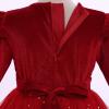 imageIDOPIP Embroidery Flower Girl Velvet Tutu Dress for Kids Princess Birthday Party Pageant Wedding Dresses Fall Winter ClothesRed Stars