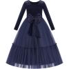 Navy Blue - Smocked