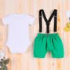 imageBaby Boys Lion Cake Smash Outfit Wild One Birthday Romper Suspenders Shorts Headband Jungle Animal Costume Photo ShootGreen Dinosaur  Ridge