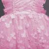 imageFlower Girl Flutter Bowknot Tutu Dress for Infant Baby Christening Baptism Formal Wedding Birthday Party Tulle DressesPink