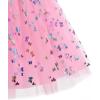 imageIDOPIP Toddler Baby Girls Sequin Butterfly Tutu Dress Princess Birthday Party Pageant Flower Girl Wedding VBackless DressesPink