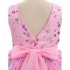 imageIDOPIP Toddler Baby Girls Sequin Butterfly Tutu Dress Princess Birthday Party Pageant Flower Girl Wedding VBackless DressesPink