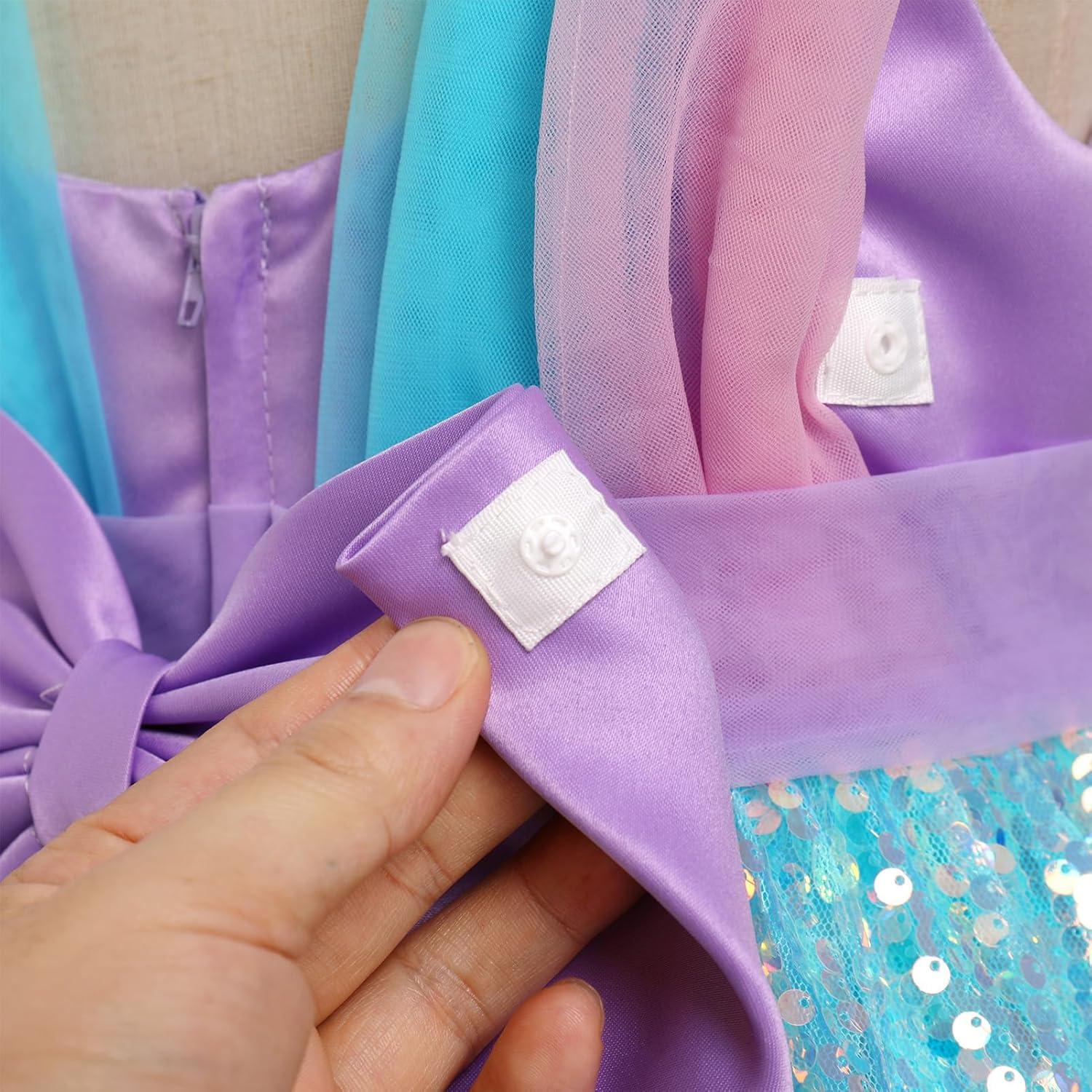 imageIDOPIP Toddler Baby Girls Sequin Bowknot Tutu Dress for Kids Wedding Pageant Birthday Party Communion Tulle Backless DressesGreen