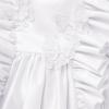 imageIDOPIP Flower Girl Butterfly Bow Tutu Dress for Kids Baby Princess Wedding Communion Birthday Party Pageant Baptism DressesWhite