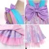 imageIDOPIP Toddler Baby Girls Sequin Bowknot Tutu Dress for Kids Wedding Pageant Birthday Party Communion Tulle Backless DressesPink