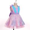 imageIDOPIP Toddler Baby Girls Sequin Bowknot Tutu Dress for Kids Wedding Pageant Birthday Party Communion Tulle Backless DressesPink