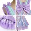 imageIDOPIP Toddler Baby Girls Sequin Bowknot Tutu Dress for Kids Wedding Pageant Birthday Party Communion Tulle Backless DressesPurple