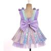 imageIDOPIP Toddler Baby Girls Sequin Bowknot Tutu Dress for Kids Wedding Pageant Birthday Party Communion Tulle Backless DressesPurple