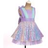 imageIDOPIP Toddler Baby Girls Sequin Bowknot Tutu Dress for Kids Wedding Pageant Birthday Party Communion Tulle Backless DressesPurple